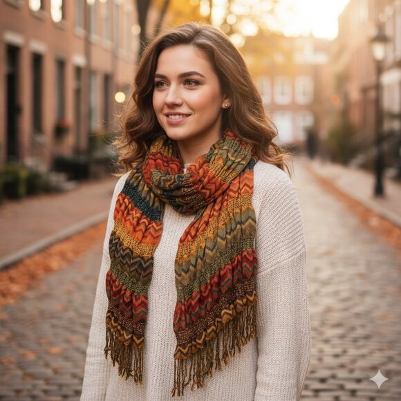 Fall colors scarf - Picture 1 of 2